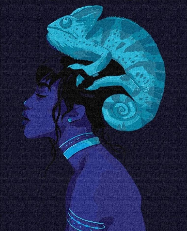 Ideyka, malowanie po numerach, Neonowe piękno, 40-50 cm