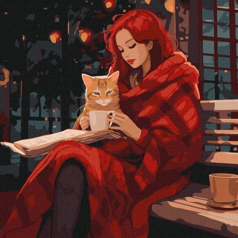 Ideyka, malowanie po numerach, Nierozłączni, 40-40 cm