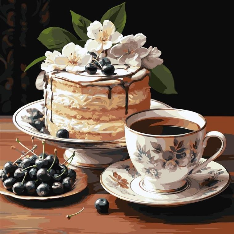 Ideyka, malowanie po numerach, Owocowa słodycz, 40-40 cm