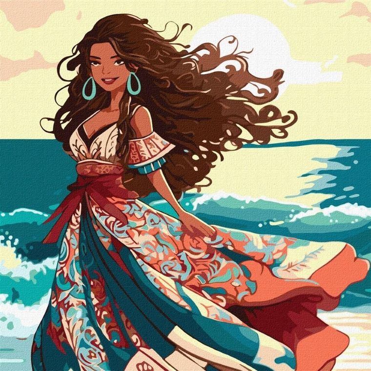 Ideyka, malowanie po numerach, Piękno na wybrzeżu, 40-40 cm