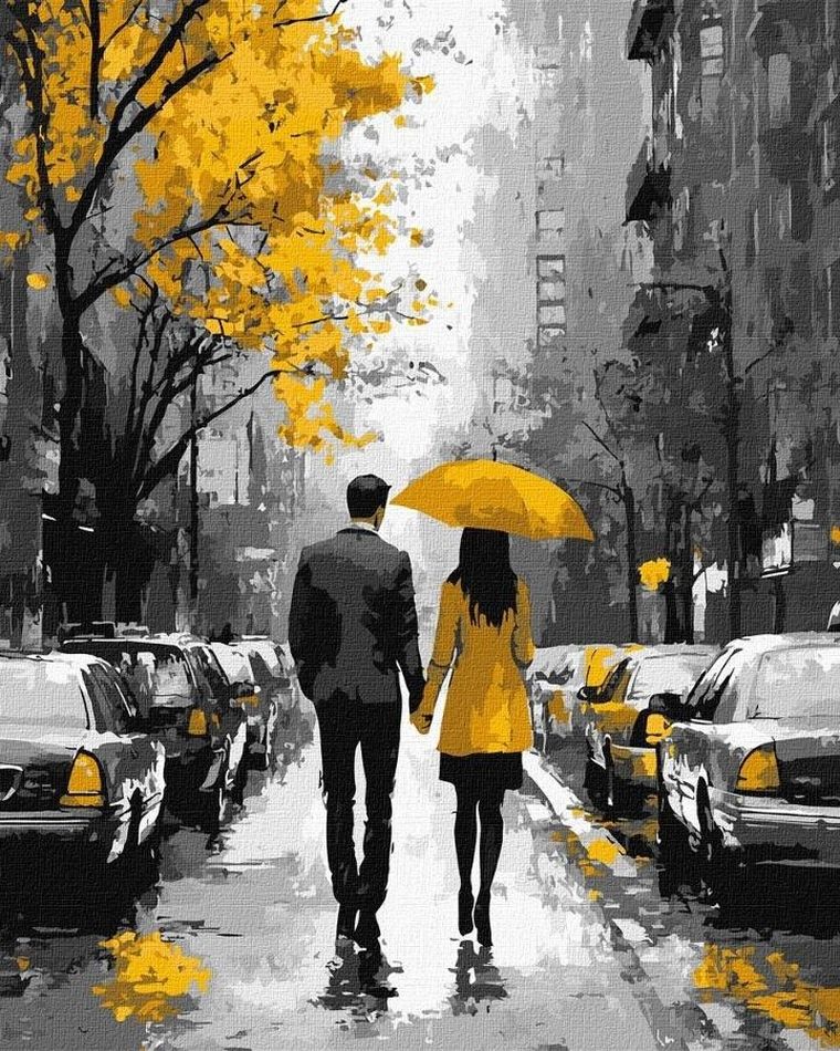 Ideyka, malowanie po numerach, Przez romantyczne ulice, 40-50 cm
