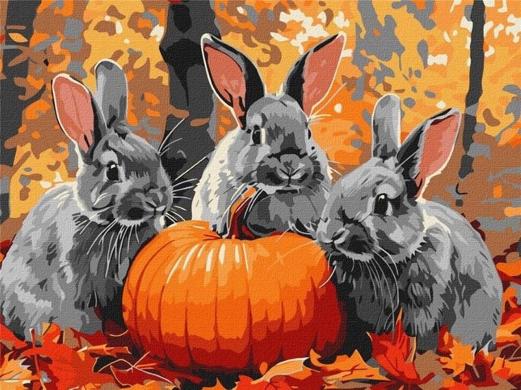 Ideyka, malowanie po numerach, Przygody z królikiem, 30-40 cm