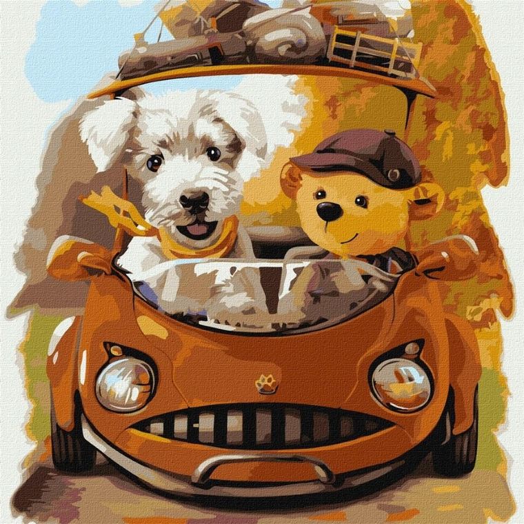 Ideyka, malowanie po numerach, Przyjazna podróż, 40-40 cm