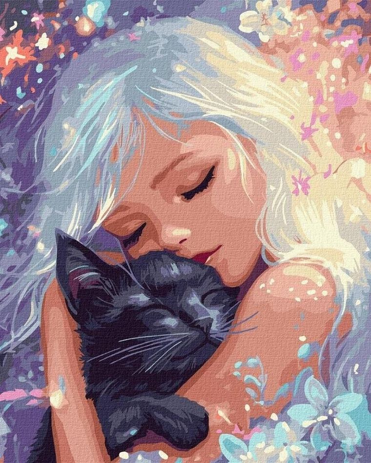 Ideyka, malowanie po numerach, Puszysta maskotka, 40-50 cm