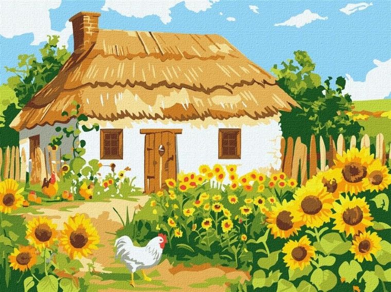 Ideyka, malowanie po numerach, Rodzimy dom, 30-40 cm