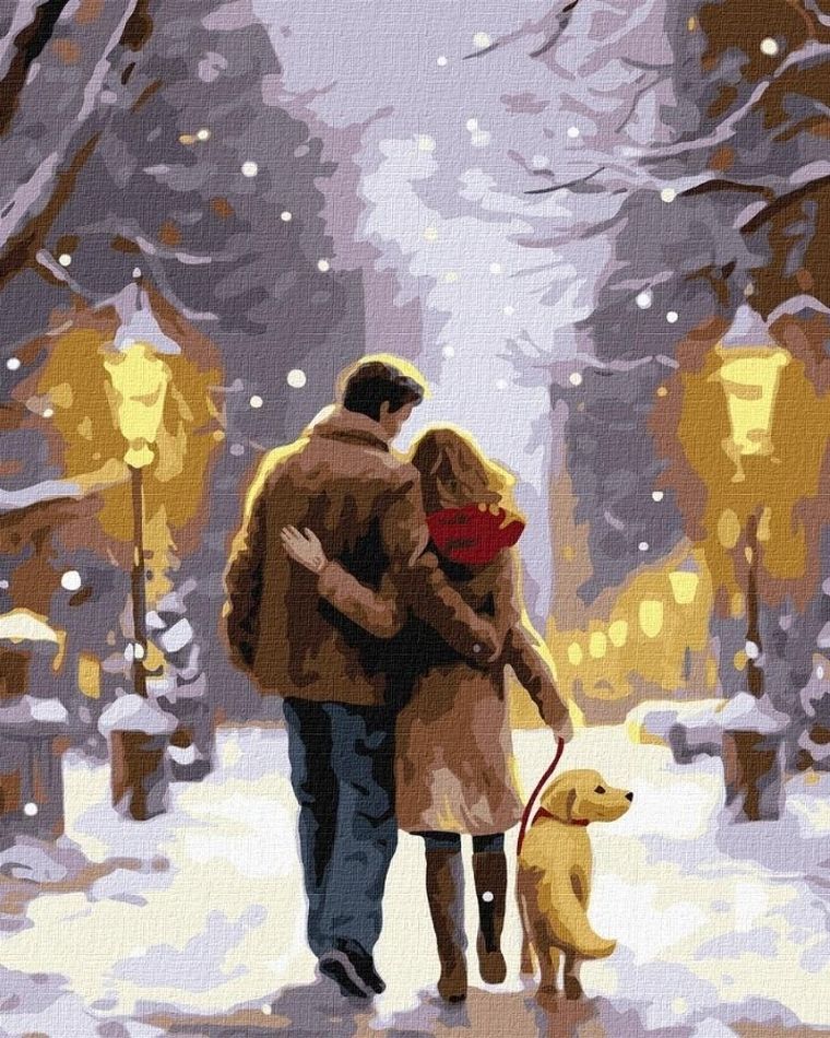 Ideyka, malowanie po numerach, Rodzinny spacer, 40-50 cm