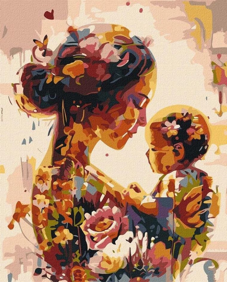 Ideyka, malowanie po numerach, Rozkwit kobiecości, 40-50 cm