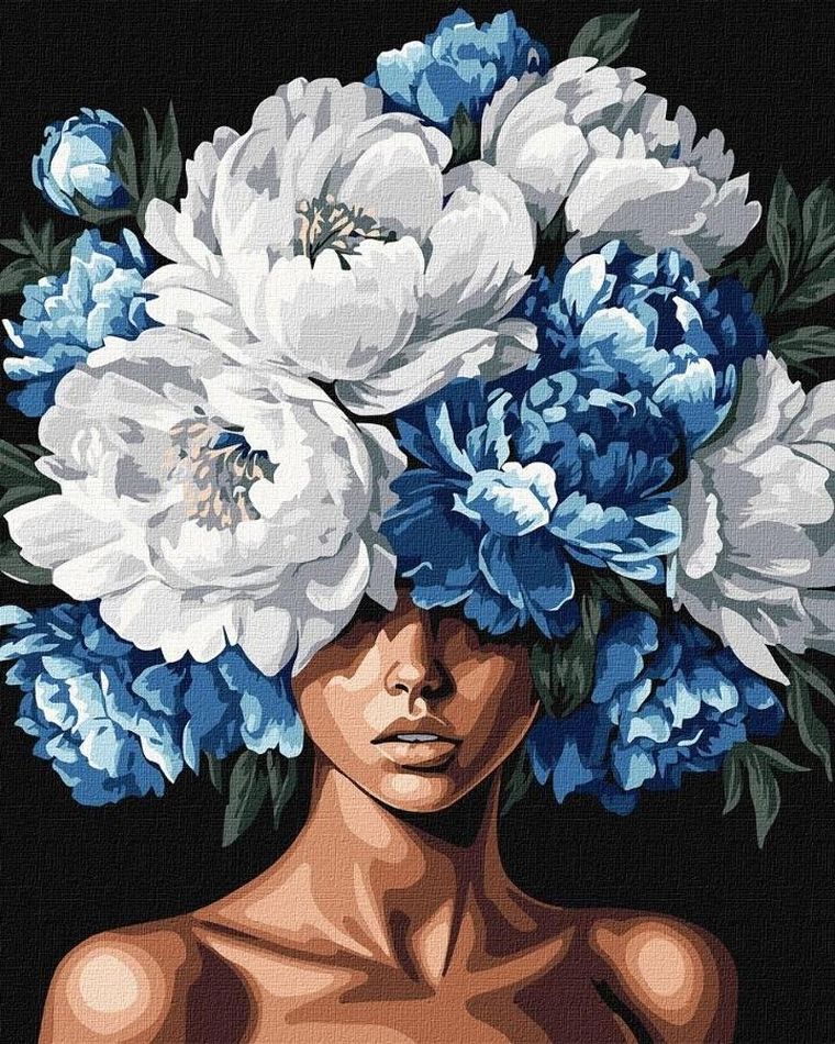 Ideyka, malowanie po numerach, Rozkwitająca myśl, 40-50 cm