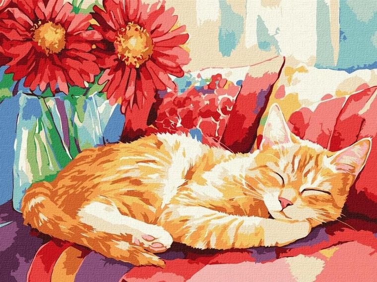 Ideyka, malowanie po numerach, sen w dzień, 30-40 cm