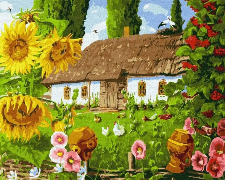 Ideyka, malowanie po numerach, Sercu miły kraj, 40-50 cm