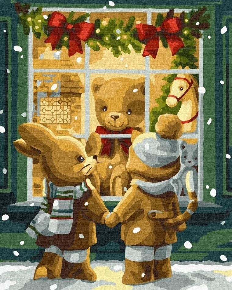 Ideyka, malowanie po numerach, Sklep z zabawkami, 40-50 cm