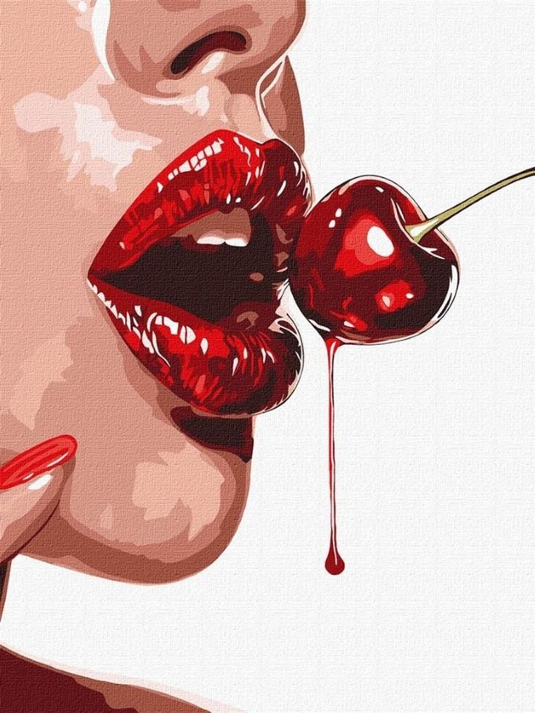 Ideyka, malowanie po numerach, Słodka wiśnia, 30-40 cm