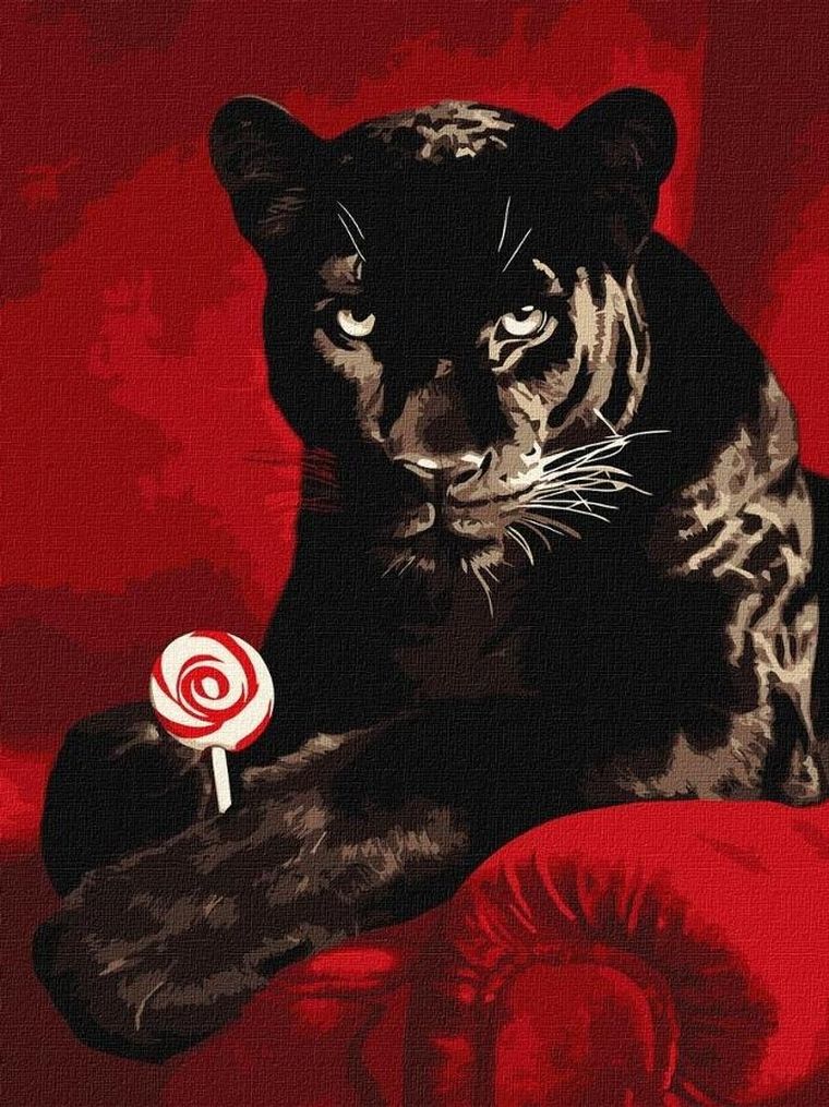 Ideyka, malowanie po numerach, Słodki wygląd, 30-40 cm