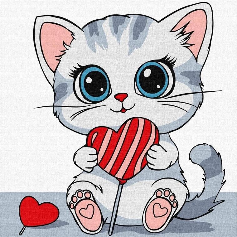 Ideyka, malowanie po numerach, Słodkie