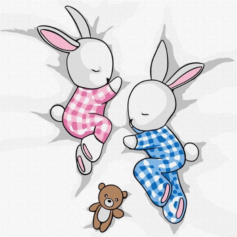 Ideyka, malowanie po numerach, Słodkie sny 2, 25-25 cm