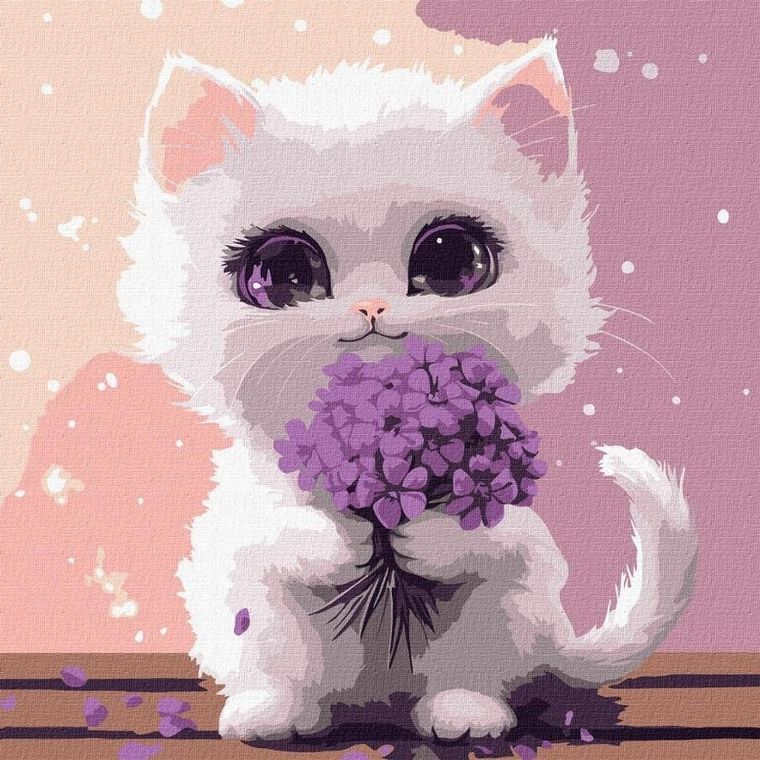 Ideyka, malowanie po numerach, Słoneczne mruczenie 30-30