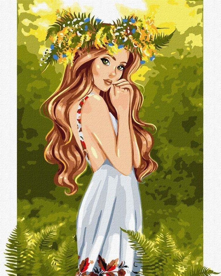 Ideyka, malowanie po numerach, strażnik lasu, 40-50 cm