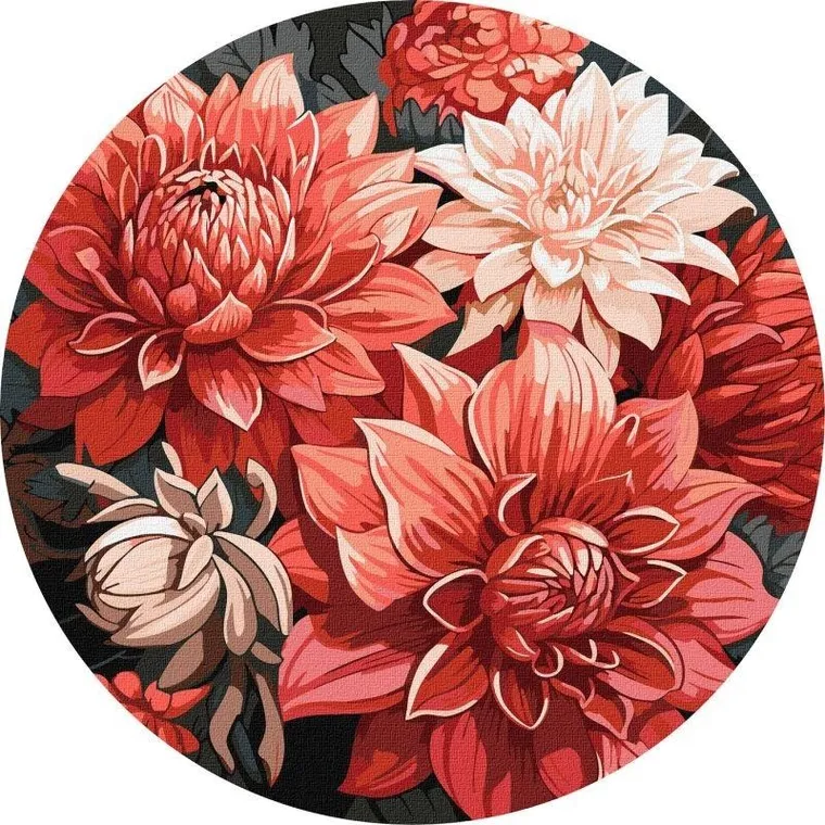 Ideyka, malowanie po numerach, Świąteczny bukiet, 39 cm