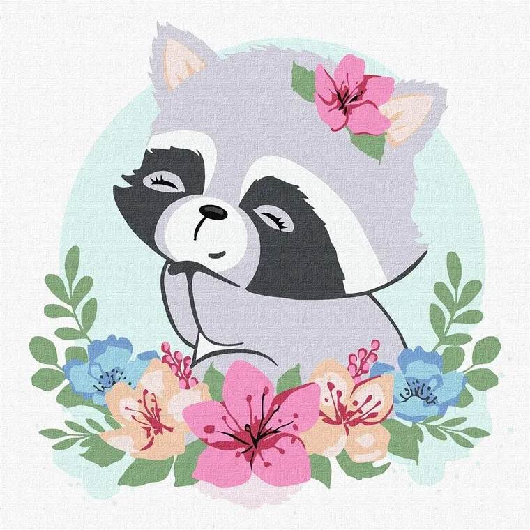 Ideyka, malowanie po numerach, Szop Kwiatowy, 30-30 cm