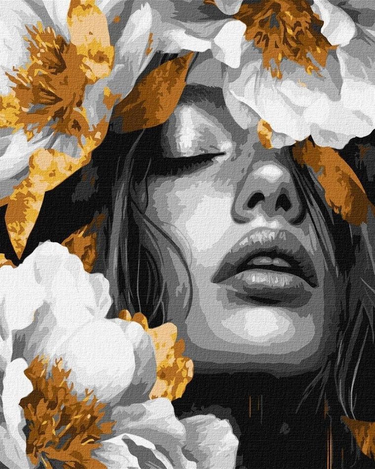 Ideyka, malowanie po numerach, Taniec płatków metal, 40-50