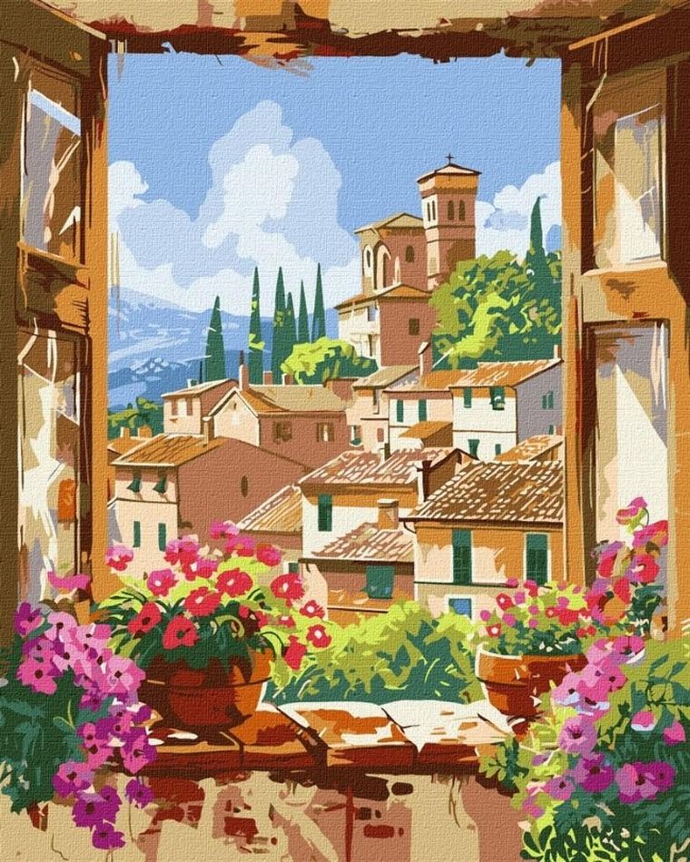 Ideyka, malowanie po numerach, Ukochana Toskania, 40-50 cm