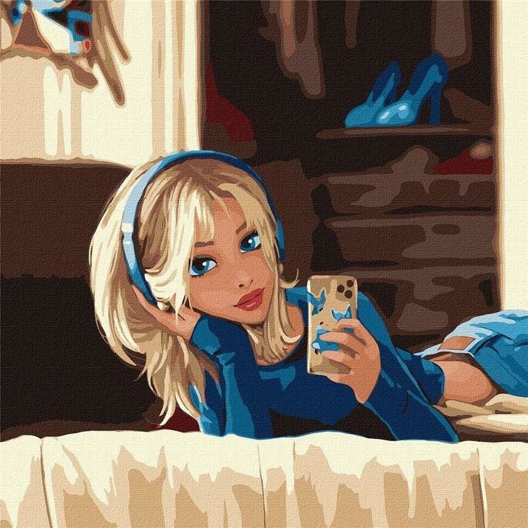 Ideyka, malowanie po numerach, Ulubione selfie, 40-40 cm