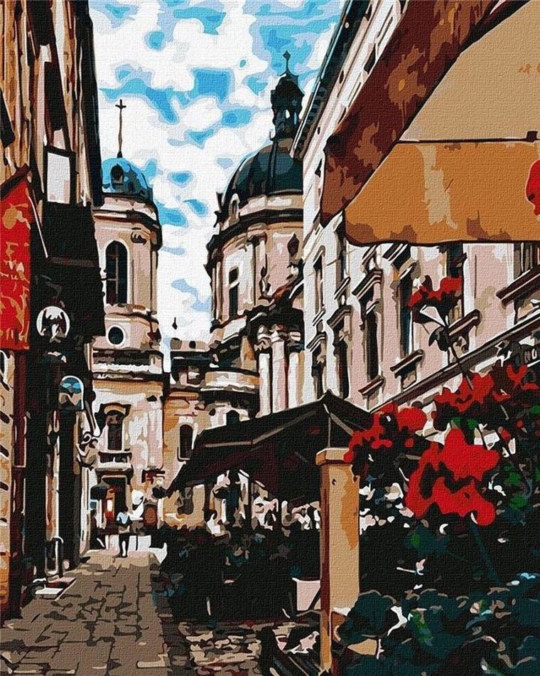 Ideyka, malowanie po numerach, Uroczy Lwów, 40-50 cm