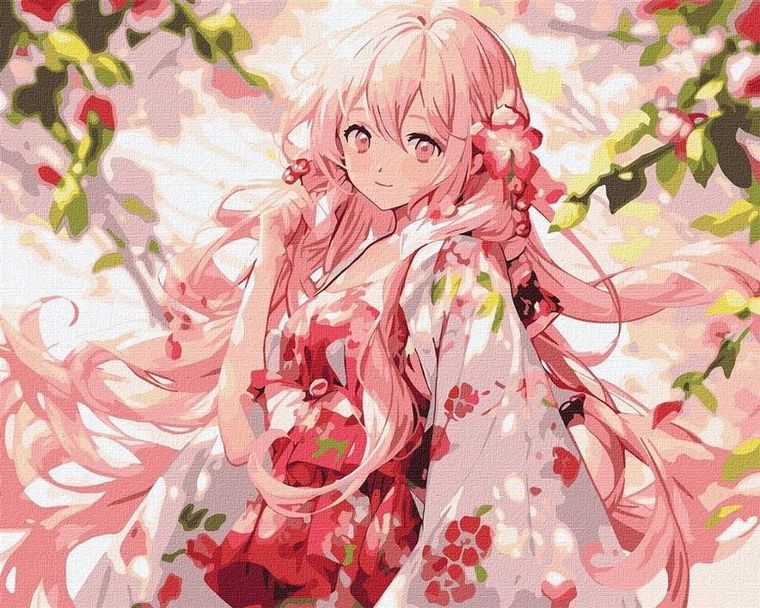 Ideyka, malowanie po numerach, W kwitnącym ogrodzie