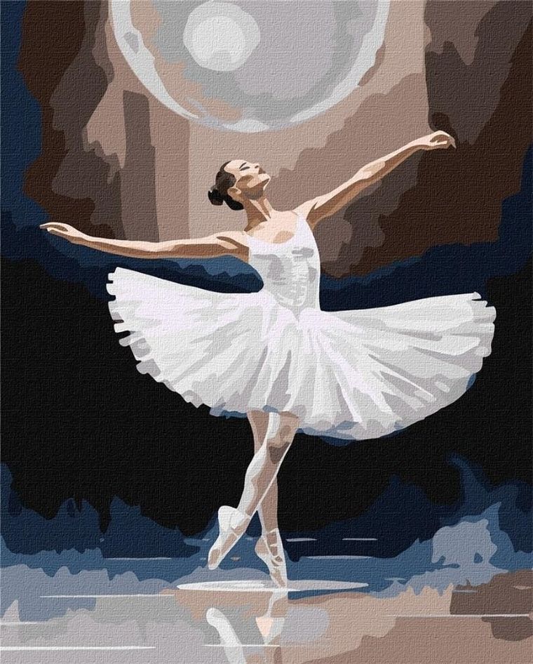 Ideyka, malowanie po numerach, Wdzięczne piękno, 40-50 cm