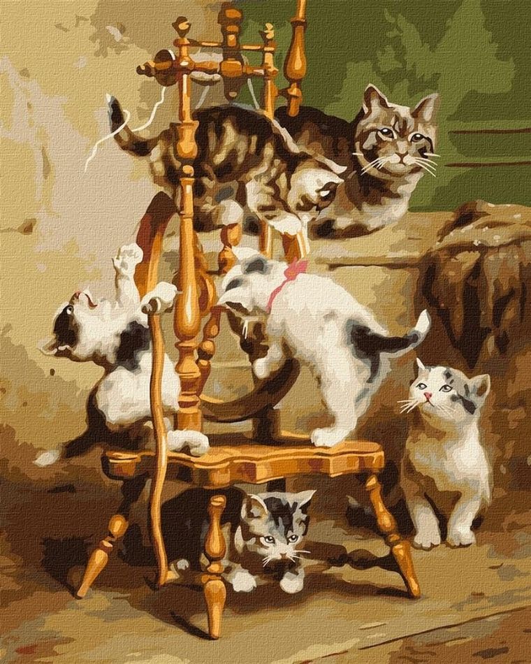 Ideyka, malowanie po numerach, Wesołe zabawy, 40-50 cm