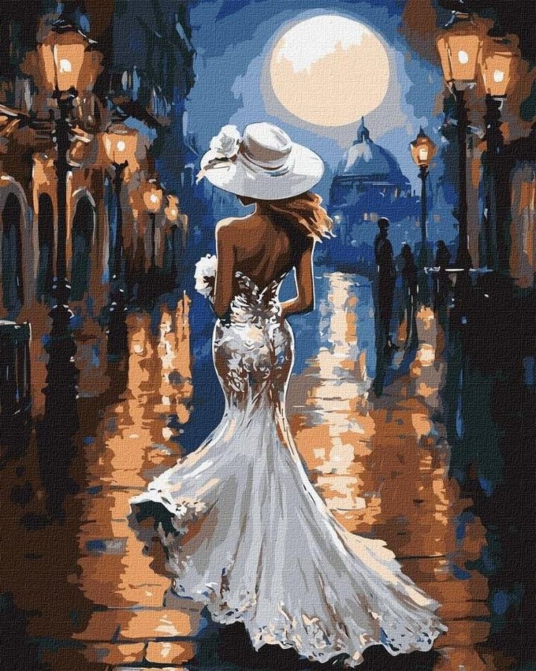 Ideyka, malowanie po numerach, Wieczór stylu, 40-50 cm