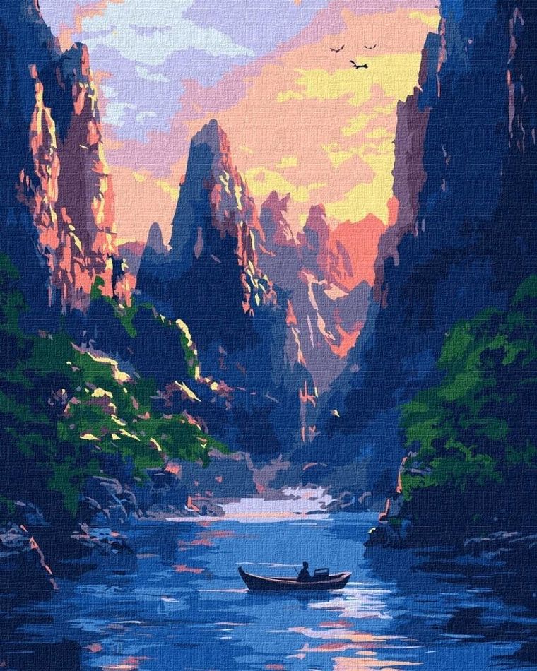 Ideyka, malowanie po numerach, Wielkie góry, 40-50 cm