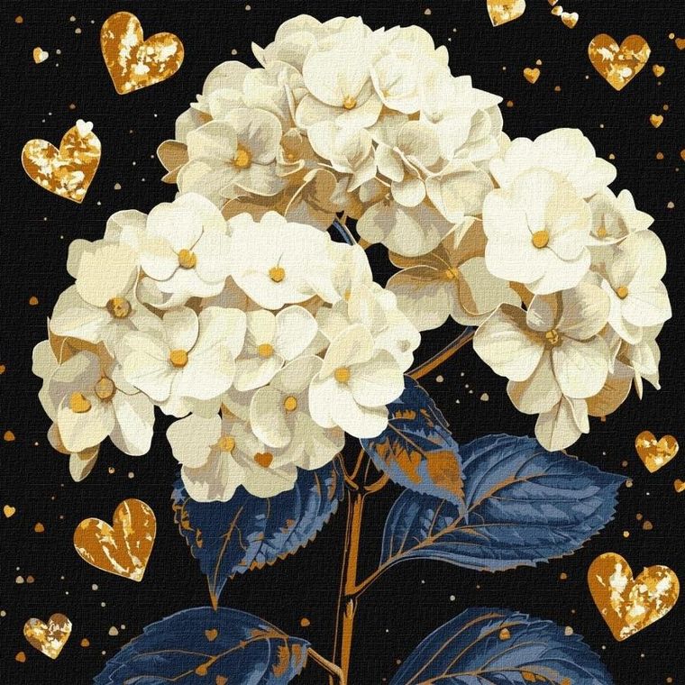 Ideyka, malowanie po numerach, Wspaniałe kwiaty, 40-40 cm