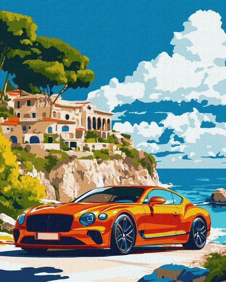 Ideyka, malowanie po numerach, Wspaniały krajobraz 40-50