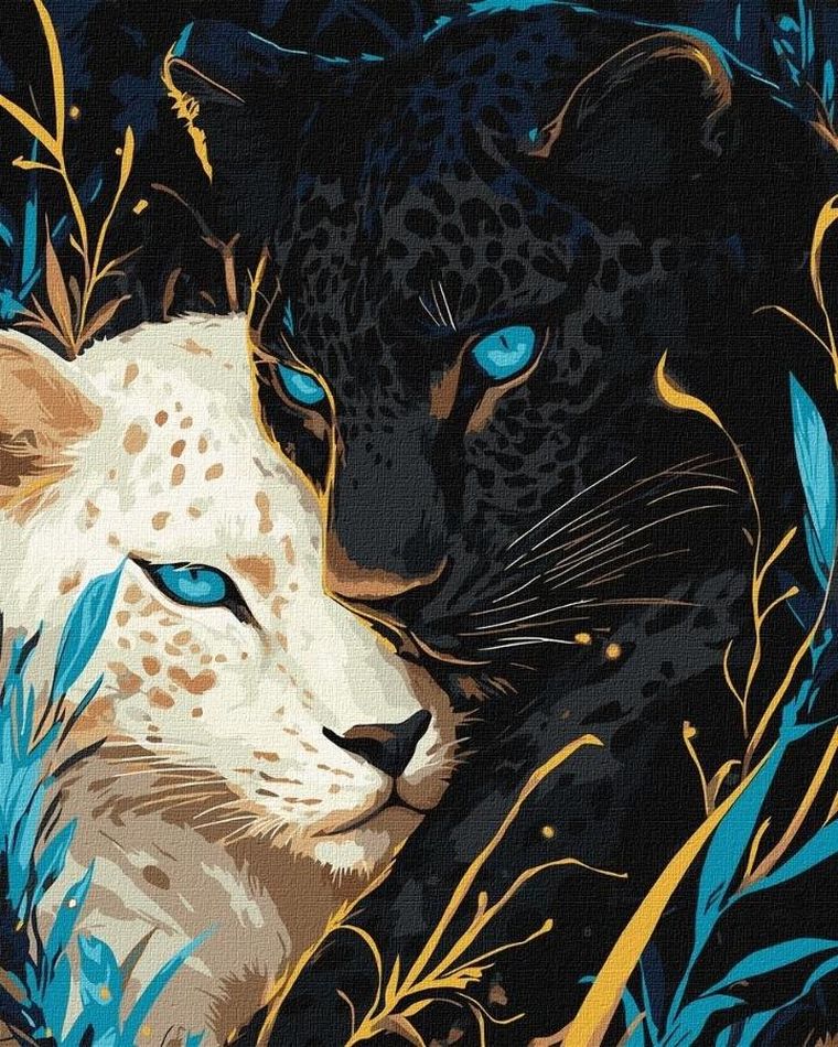 Ideyka, malowanie po numerach, Yin Yang, 40-50 cm