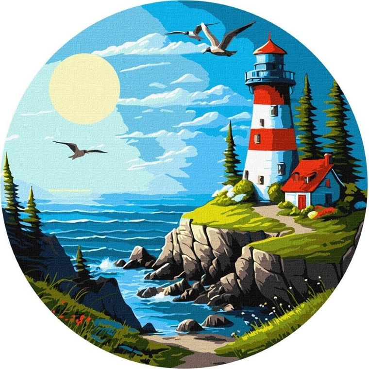 Ideyka, malowanie po numerach, Zapierający dech 39 cm