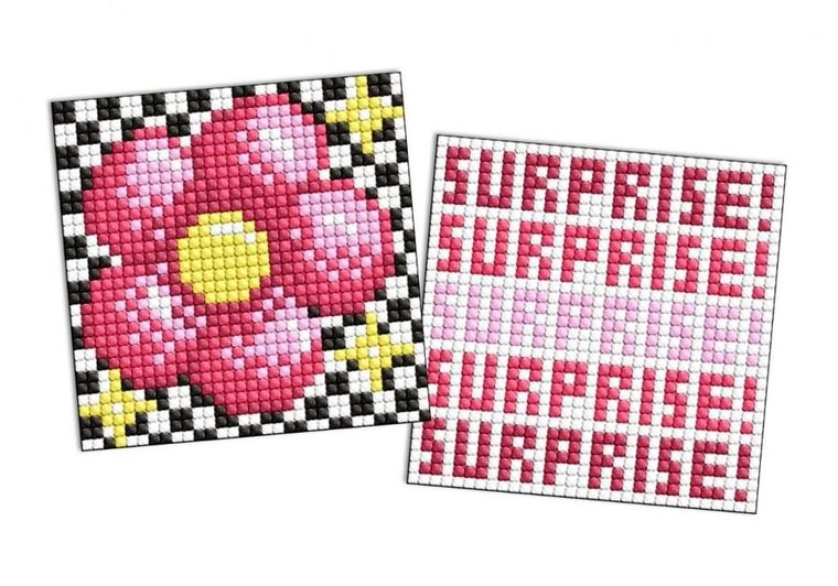 Ideyka, mozaika diamentowa na magnes, L.O.L. Surprise, Kwiat, 9-9 cm