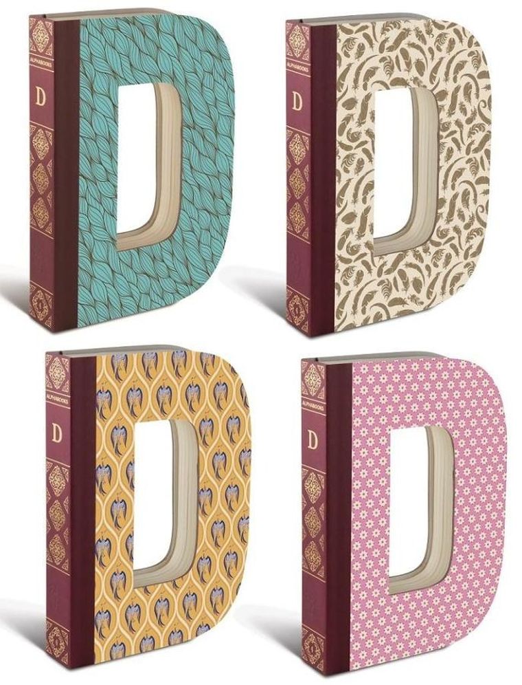 If, Alphabooks, notatnik, gładki, litera D, 1 szt.