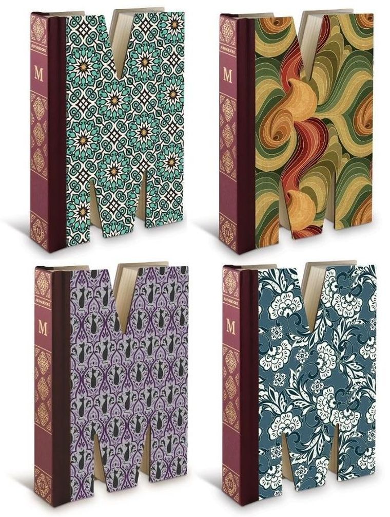 If, Alphabooks, notatnik, gładki, litera M, 1 szt.