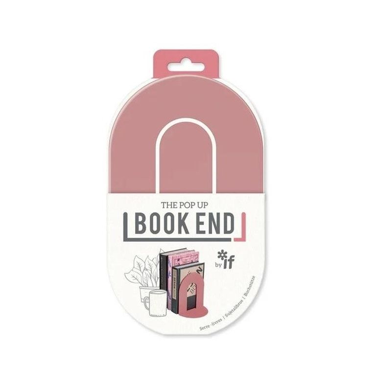 If, Book End, podpórka pod książki, pudrowy róż