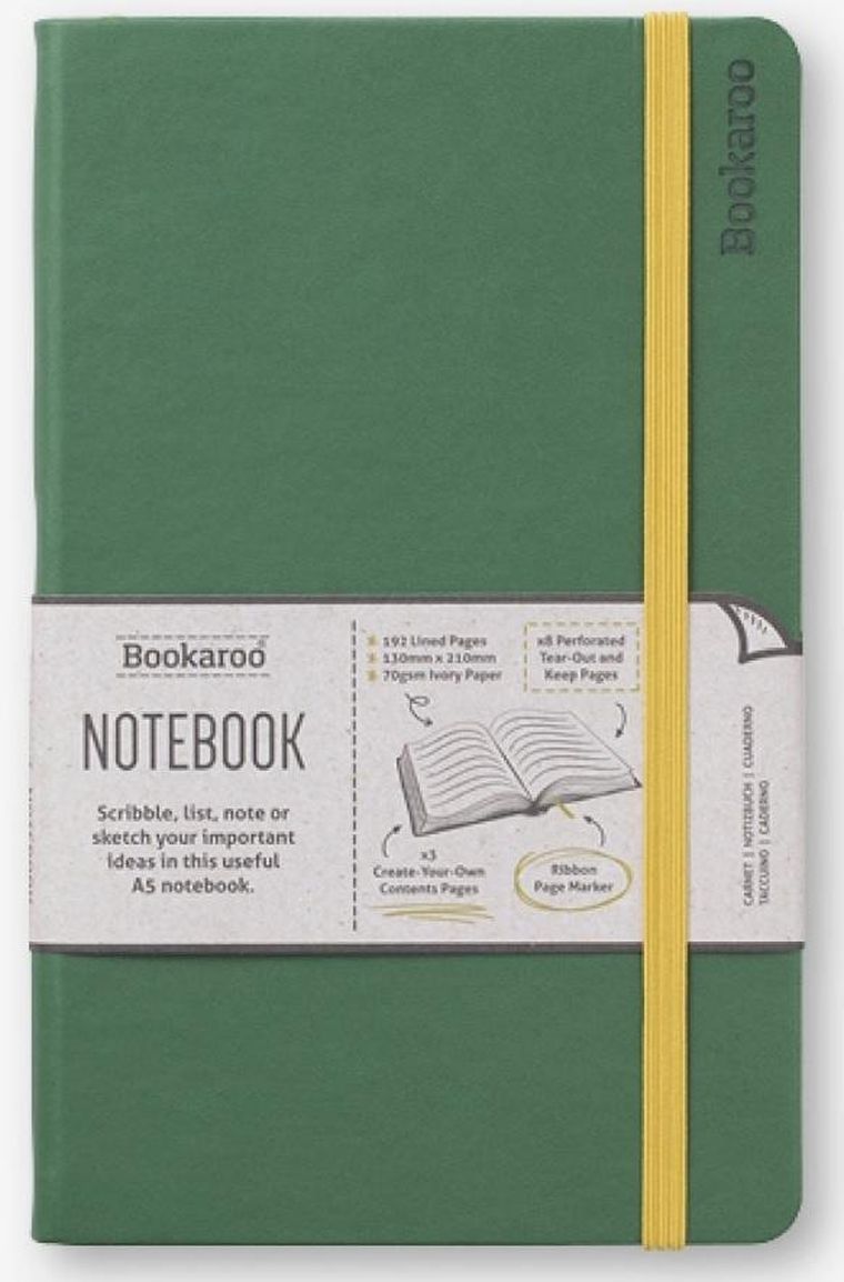 If, Bookaroo Journal, notatnik A5, ciemna zieleń, 1 szt.