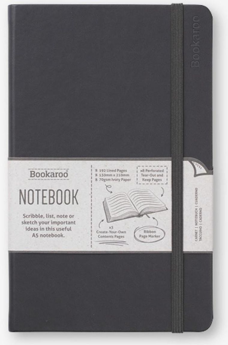 If, Bookaroo, Journal, notatnik A5, czarny, 1 szt.