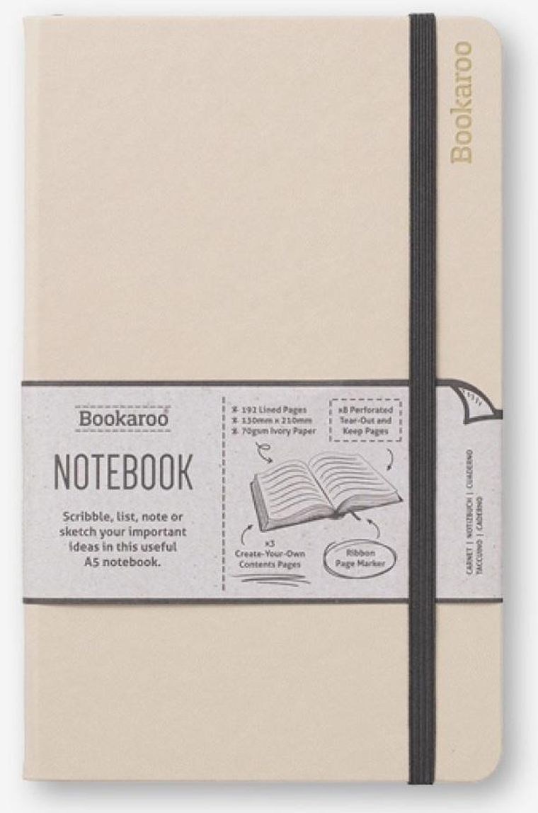 If, Bookaroo, Journal, notatnik A5, kremowy, 1 szt.