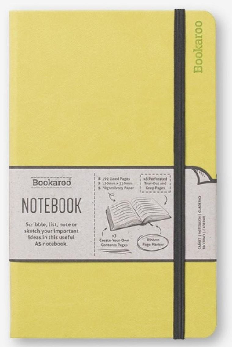 If, Bookaroo, Journal, notatnik A5, limonkowy, 1 szt.