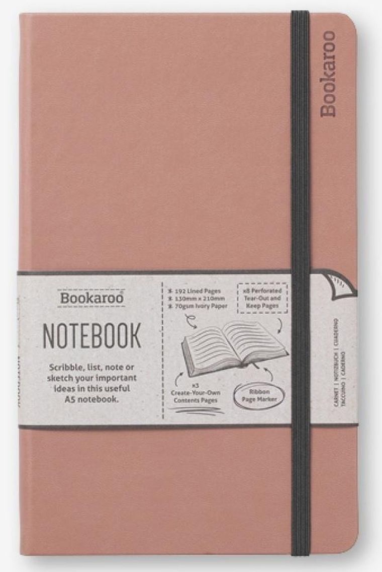 If, Bookaroo, Journal, notatnik A5, pudrowy, 1 szt.