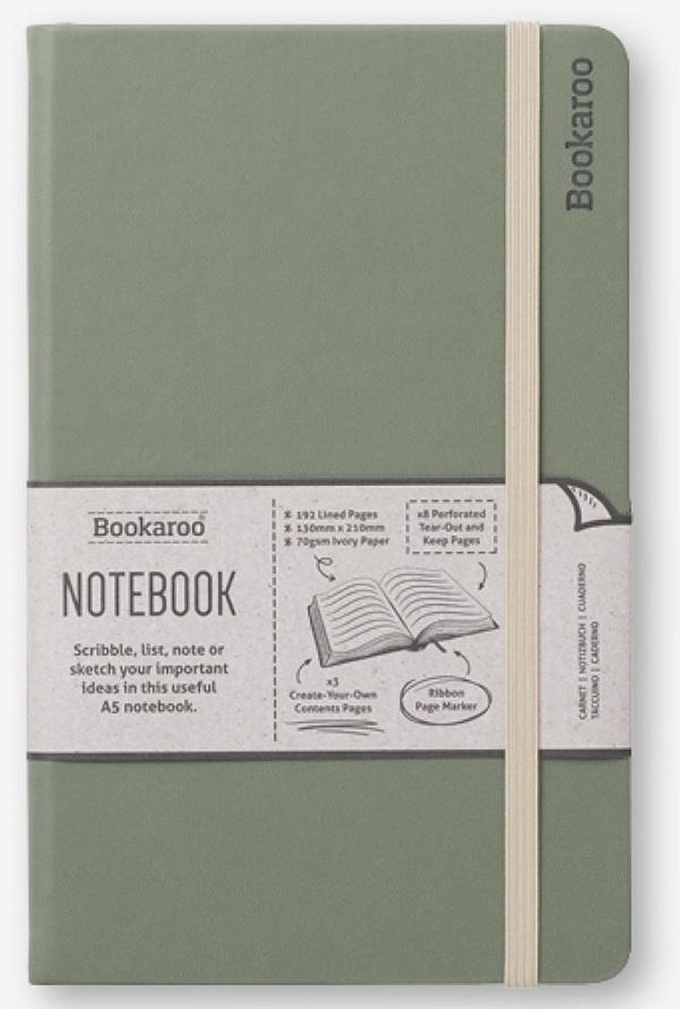 If, Bookaroo, Journal, notatnik A5, zielony, 1 szt.