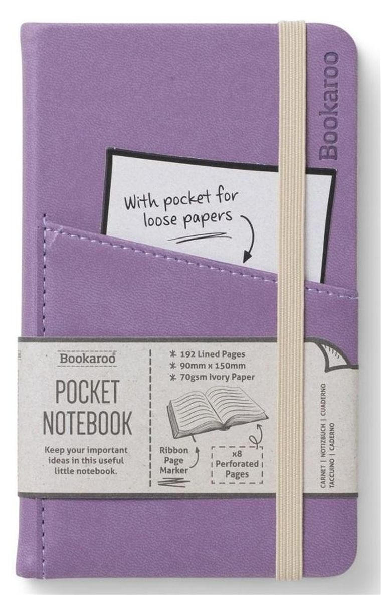 If, Bookaroo, Journal, notatnik A6, pocket, jasny fiolet, 1 szt.