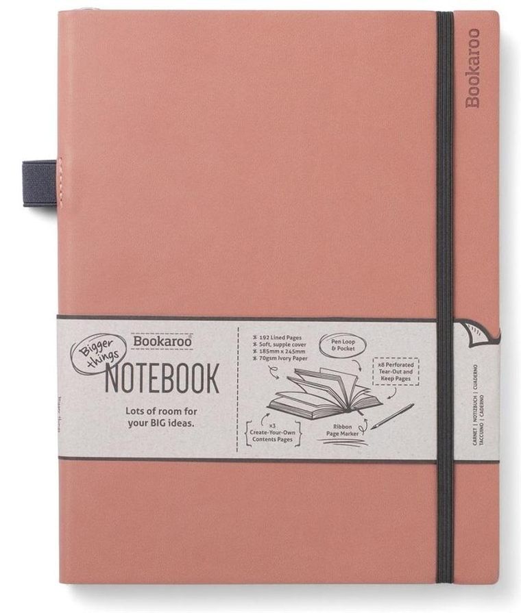 If, Bookaroo, Journal, notatnik duży, pudrowy, 1 szt.