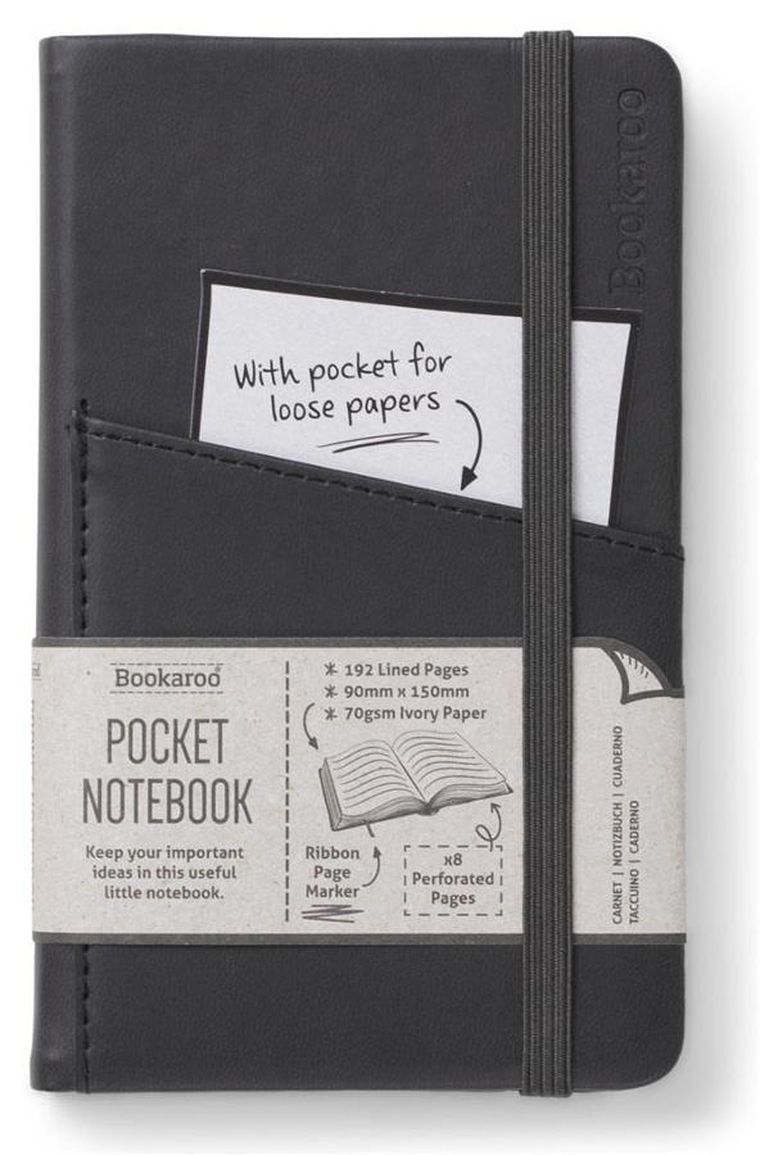 If, Bookaroo, Journal, notatnik, pocket A6, czarny, 1 szt.