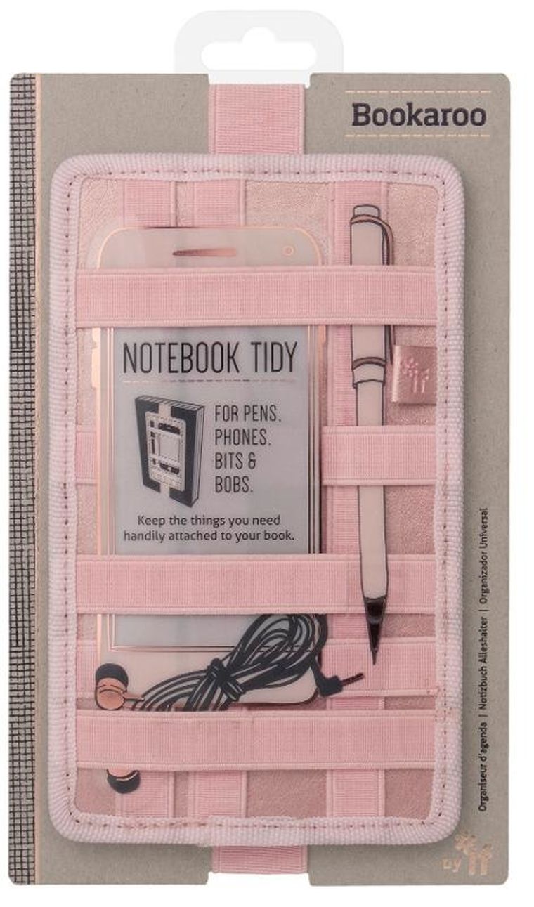 If, Bookaroo Notebook tidy, organizer na notes, złoty róż